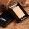 Zippo Classic 204B — матовая золотистая зажигалка